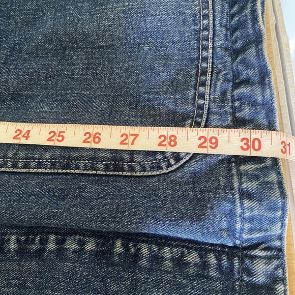 Vintage Armani Jeans Denim Jacket Coat Quilt Lined Parka Men's Medium - Picture 15 of 16